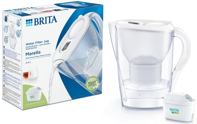 Carafe filtrante 2.4 L + Filtre Maxtra - Blanc - BRITA