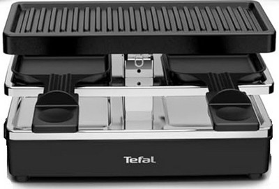TEFAL Appareil à raclette et grill, 2 personnes, Modulable, Prise intégrée  pour brancher d'autres appareils, Plug & Share RE230812 - Cdiscount  Electroménager