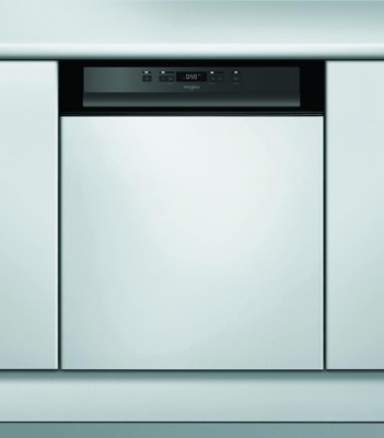 Lave vaisselle encastrable 60 cm Whirlpool WBC3C26 - Lave vaisselle  integrable Bandeau blanc - Classe énergétique A++ / Affichage temps restant  
